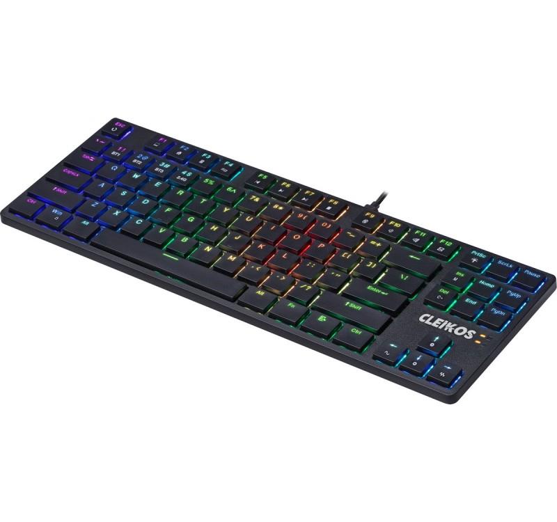 Wireless Keyboard Defender CLEIKOS GK-135 Mechanical Bluetooth + 2.4 GHz + Cable Gaming RGB Outemu