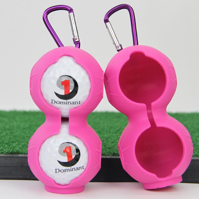 Golf Silicone Ball Covers (2-Pack) - Protective Accessories with Belt Attachment