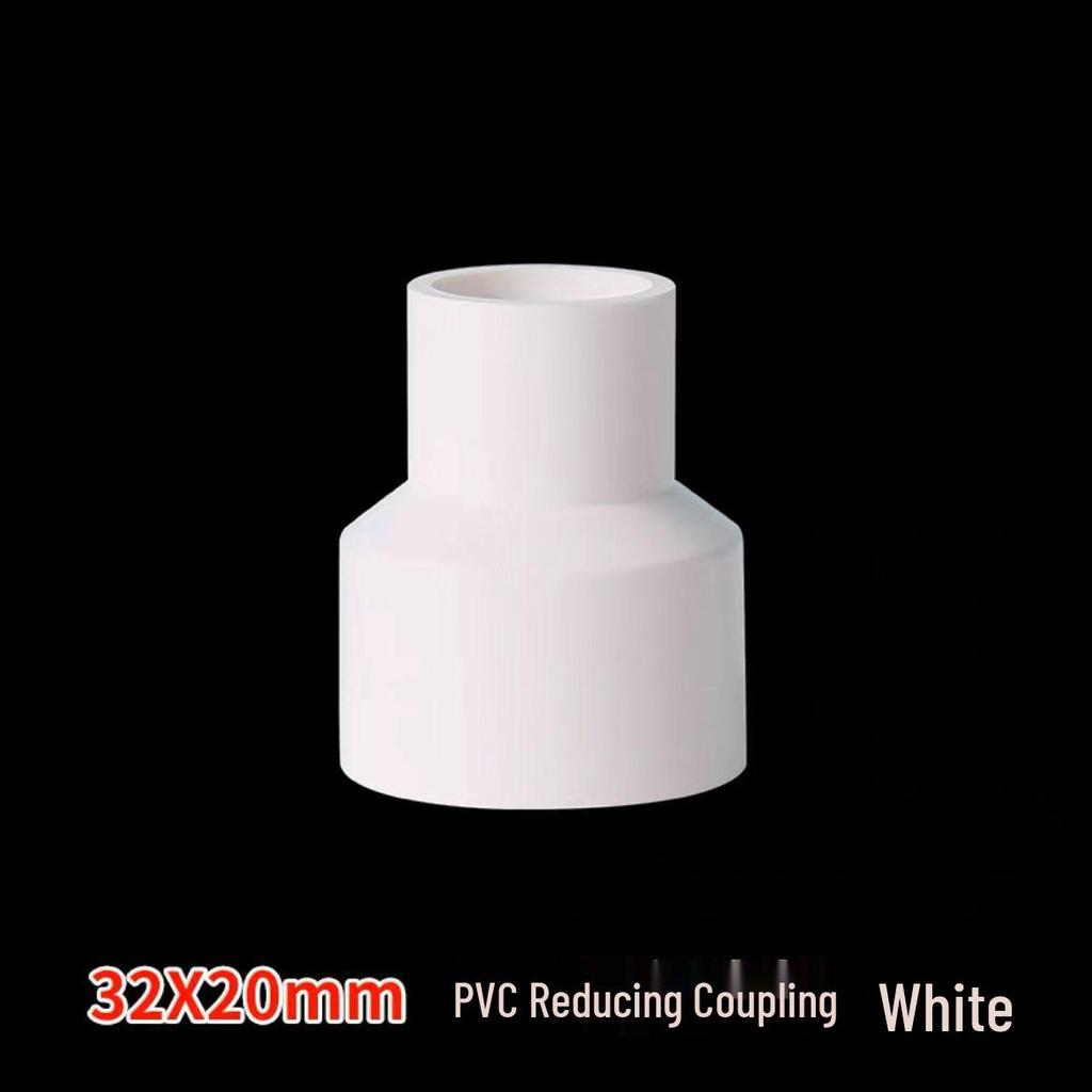 Acoplamiento Recto Reductor de PVC 1/2" a 3/4" Conector de Accesorio para Tubo de Plástico