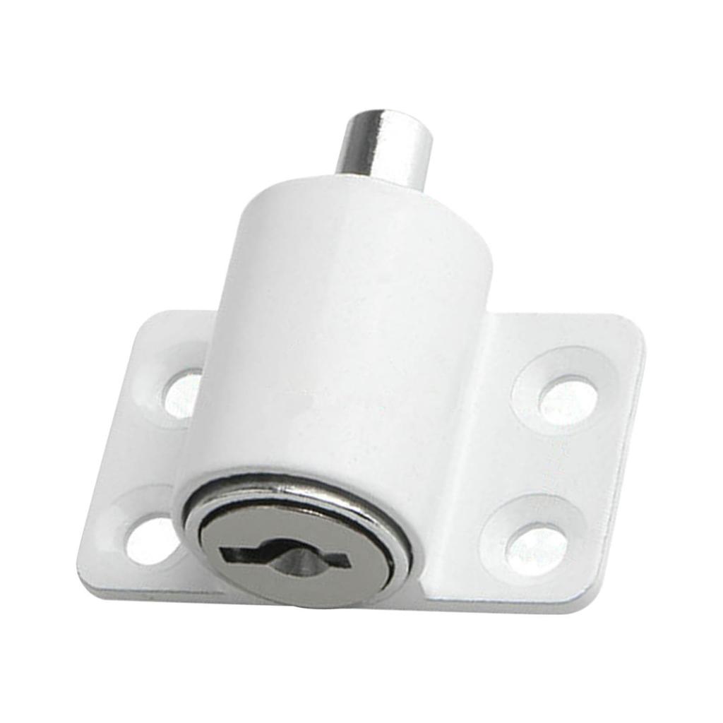 Door Security Lock Anti Theft Alloy Paint Surface with Keys Window Bolt for Home Cabinets