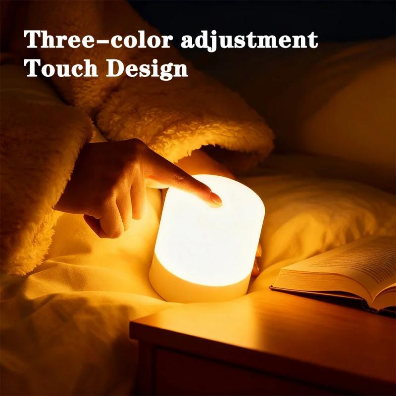 Xiaomi LED-Nachtlichter Nachttisch Dimmbar Lade-Schreibtisch-Nachtlampen Schlafzimmer Nachttischbeleuchtung Dekoration Berührungs-LED-Lesetischlampe