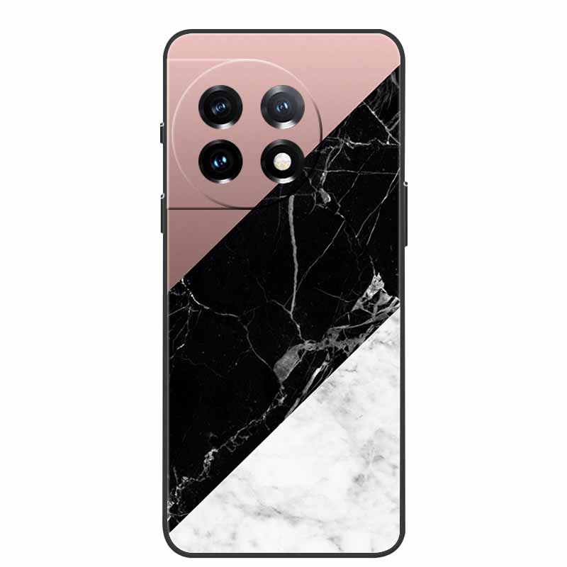 For One Plus 11 Case Marbled Granite Stone Texture Phone Cases for Oneplus 11R Shockproof Soft Cover on for Oneplus11 5G Silicon