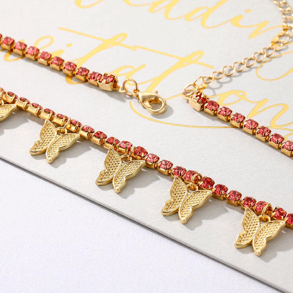 Schmetterlingskette Schmetterlingsanhänger Halskette Damen Schlüsselbeinkette Mode Damen Schmuck Mädchen Geschenk
