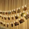 2m 10 LED Postcard Photo Clips Lights Xmas Home Party Decoration Lamp Pendants