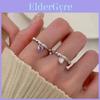 Bague en Argent Sterling S925 en Forme de Cœur avec Zirconias Éblouissants pour Femmes Élégantes