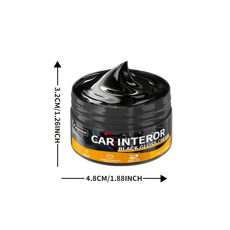 Interior Wax - ABS Plastic Coating Gel for Finishes and Dashboards - Restores Glossy Surfaces, Repairs Faded Areas