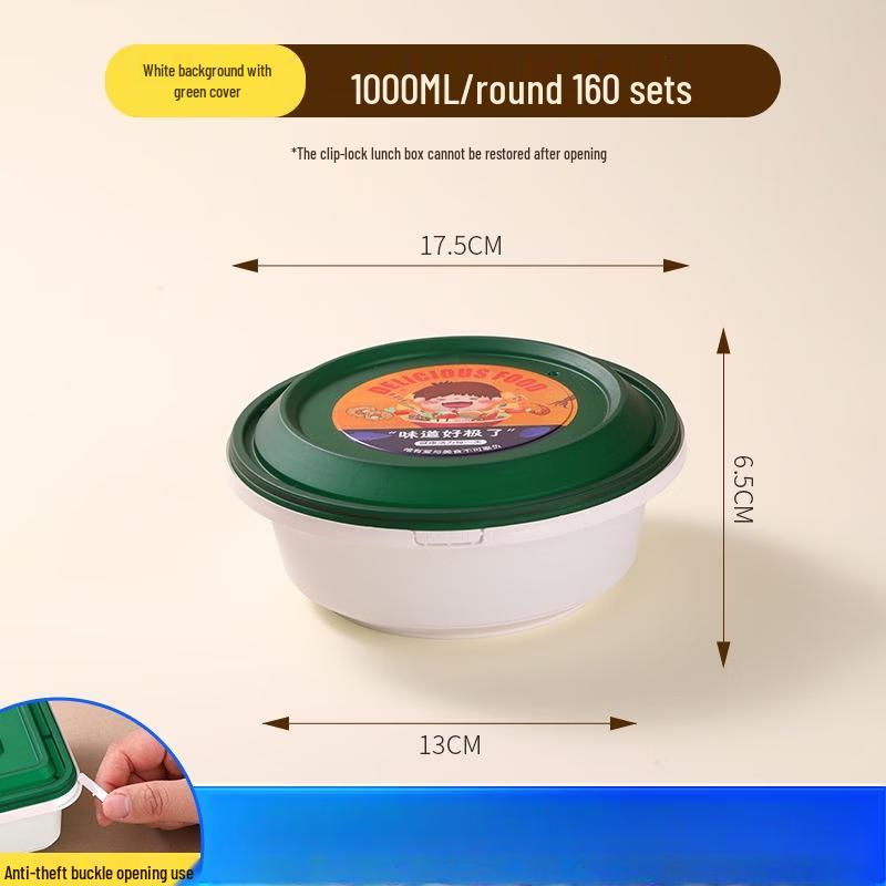 Disposable Anti-Theft Takeaway Containers