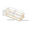 6 Compartment Snack Tray Luxury Design Divided Serving Dish Set Food Grade Material Bowls with