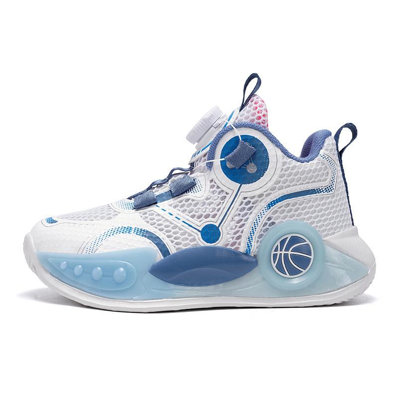 Children's basketball shoes 2025 spring and autumn new mesh boys' sports shoes non-slip middle and older boys' running shoes