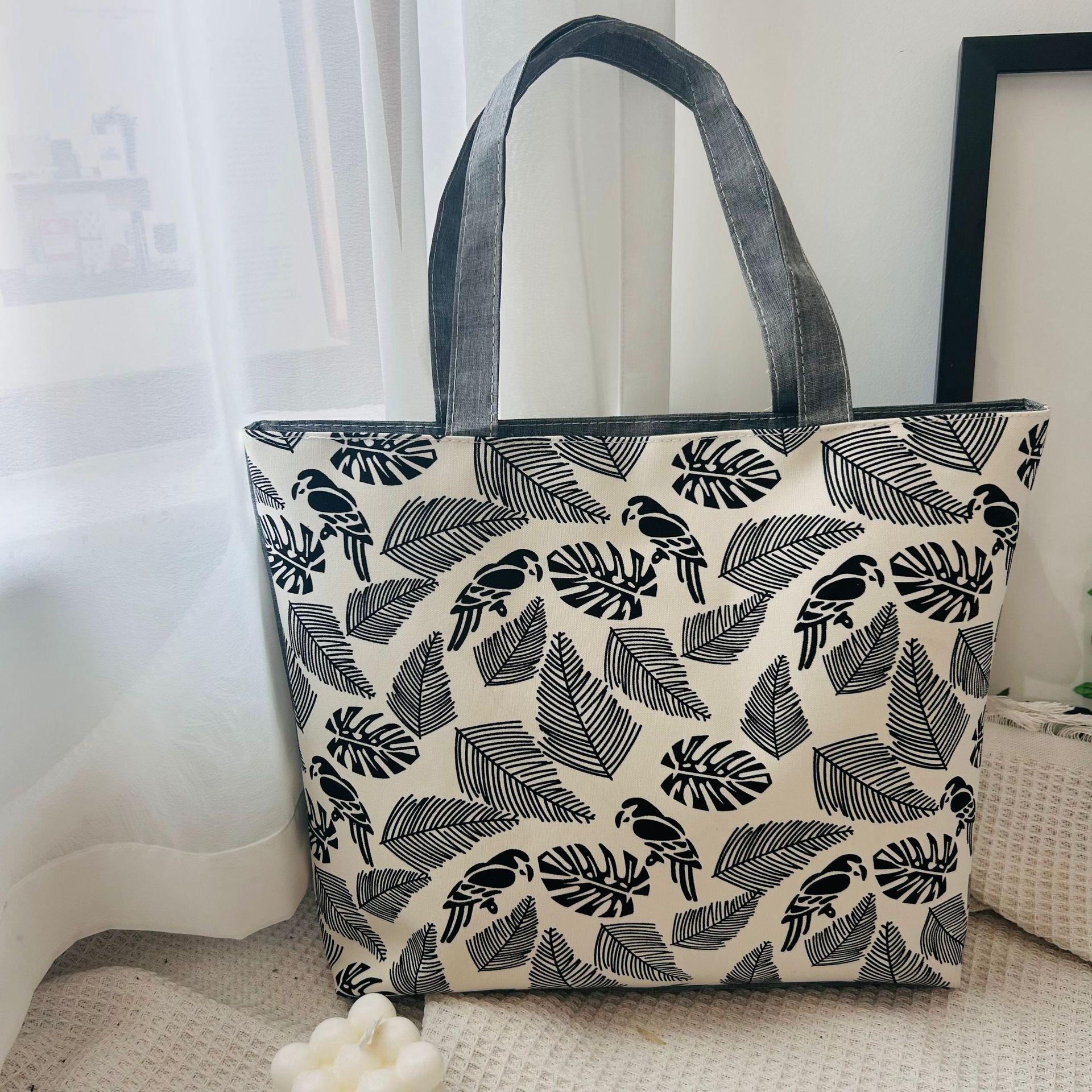 

New women s shoulder bag trendy versatile large-capacity canvas tote bag environmentally friendly simple shoulder tote bag