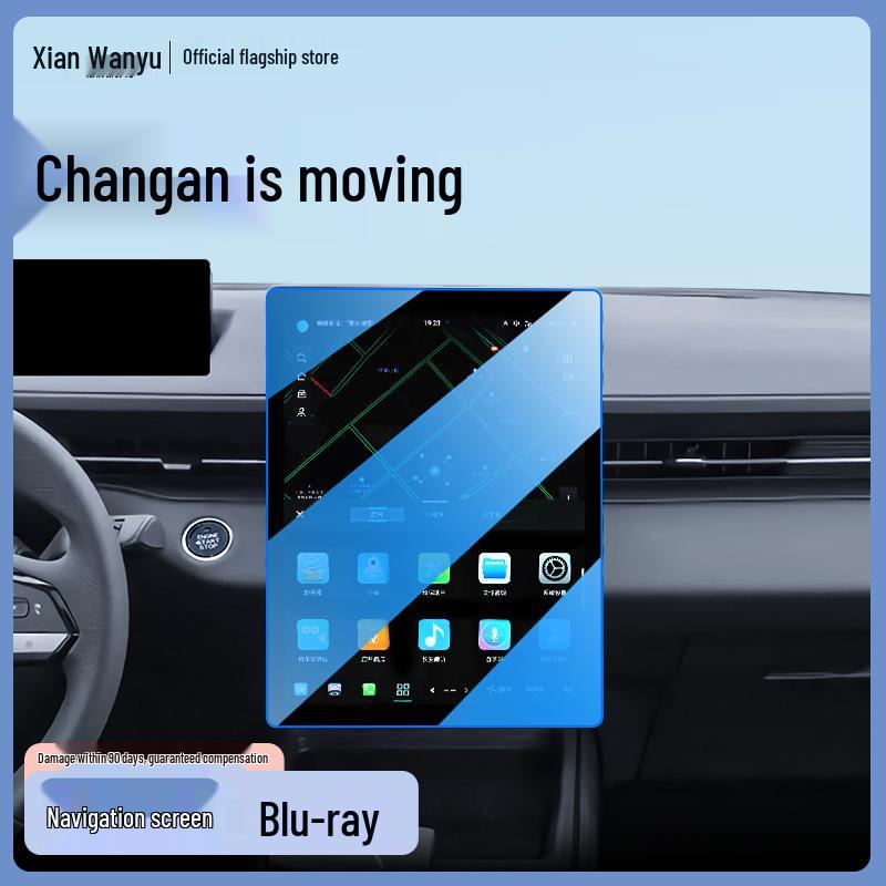 Changan Eado Center Console Tempered Film Screen Protector - 25 Models Compatible