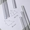 Both Sides Acrylic Measuring Tools Students Stationery Transparent Straight Ruler Triangular Rulers