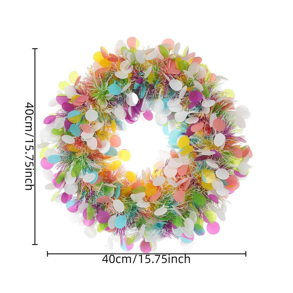 

Искусственный венок Рождественский Многоцелевая Праздничная Гирлянда Многоразовый Искусственный Венок Декоративные Украшения для Двери Стены Окна