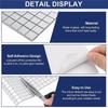 Silver Color Mosaic Mirror Tiles Flexible Sheet Glass Mosaic Patches  For DIY Handmade Crafts