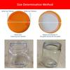200 Stück Set 20MM-95MM Druckempfindliche Dichtung Druckempfindliche Selbstklebende Schaumstoff PS Druckempfindliche Dichtungsdichtungen Liner