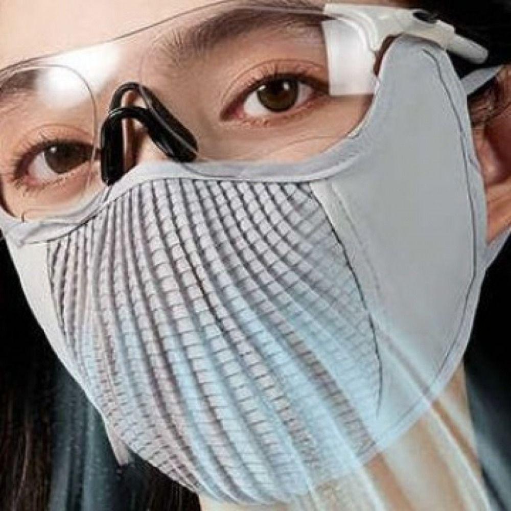 

Summer Ice Silk Mask Face Mask Face Gini Mask Thin Face Cover Outdoor style B