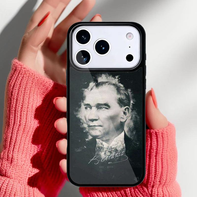 Turkey Mustafa Kemal Ataturk Phone Case for iPhone 17 Air 16e 15 14 13 Pro Max Back Cover for 12 11 Pro Coque