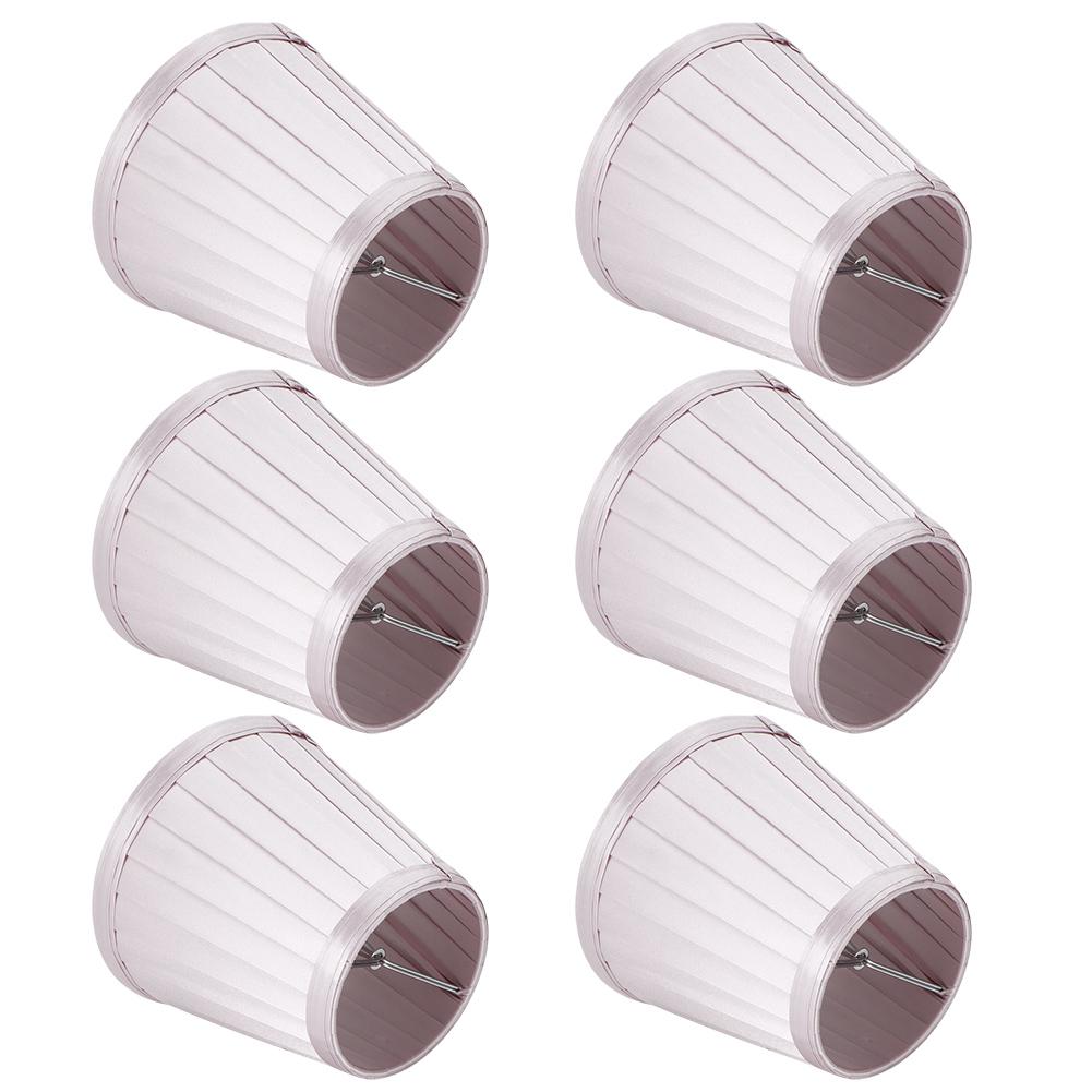 6pcs Lampshade Replacement for E14 Bulb Interface Wall Light Ceiling Light Cover Shade Pink Purple