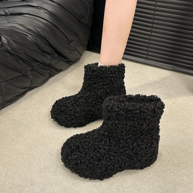 Women's Soft Elastic Winter Warm Cold Padded Snow Boots Thick Bottom Non-slip Wear Outdoor Leisure Sports Plush Cotton Boots