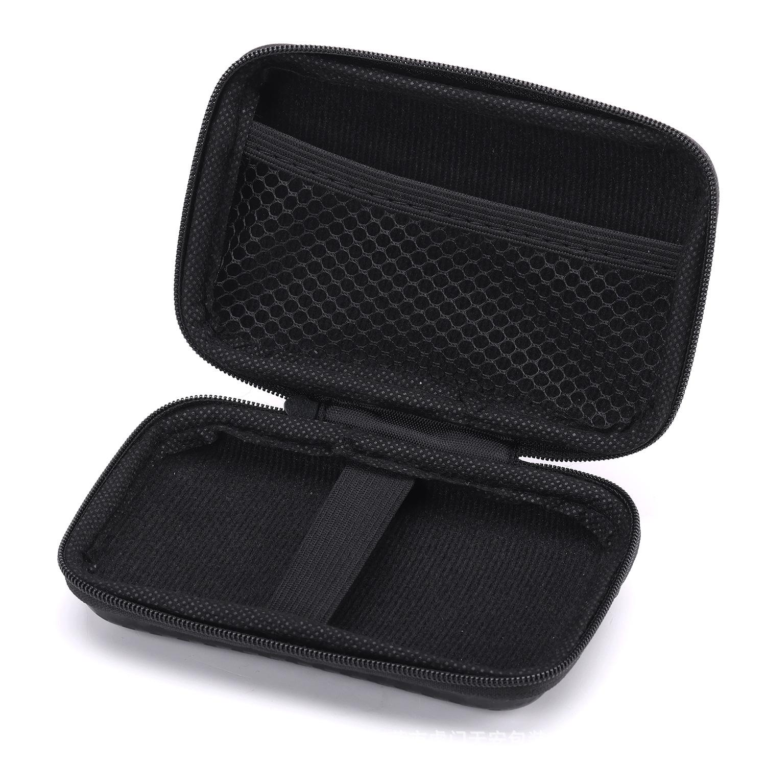 Eva Zipper Storage Bag - Striped PU Box with Logo