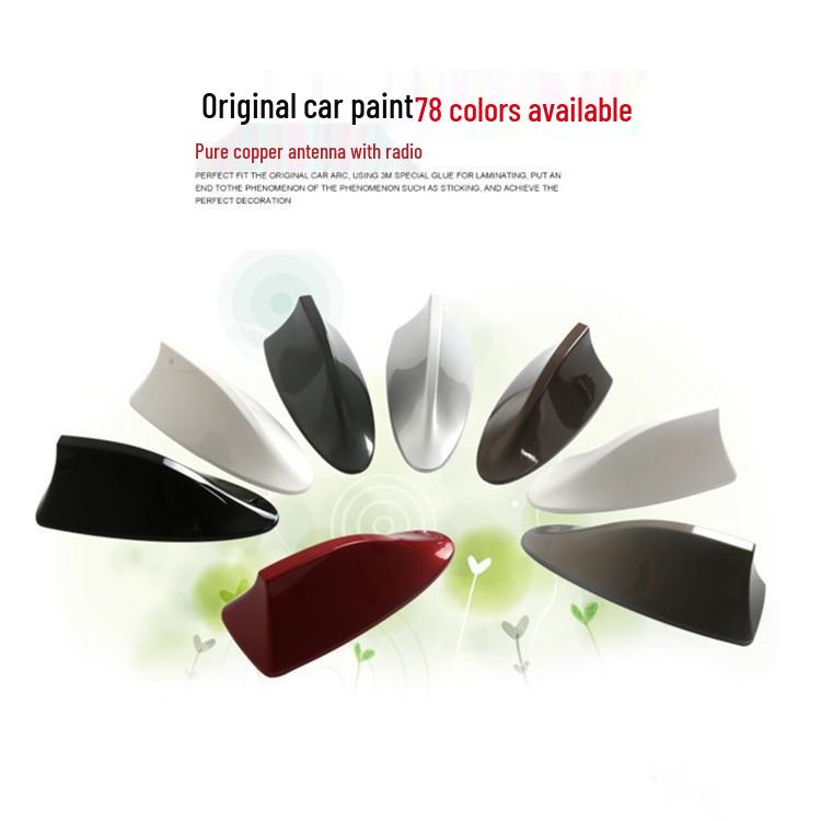 Antenă Auto Aripă de Rechin cu Semnal Radio, Modificare Aripă Coadă Acoperiș Adezivă, Nu Este Necesară Găurirea