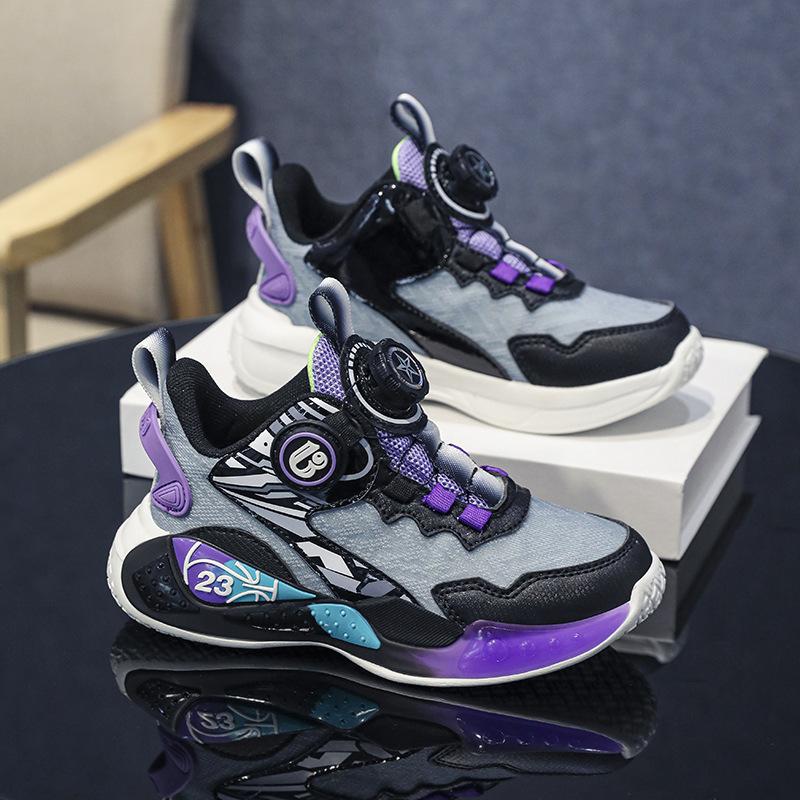 

Basketball shoes new lightweight spring and autumn models middle-aged and older children s youth sports shoes 2024 breathable mesh running shoes boys 41