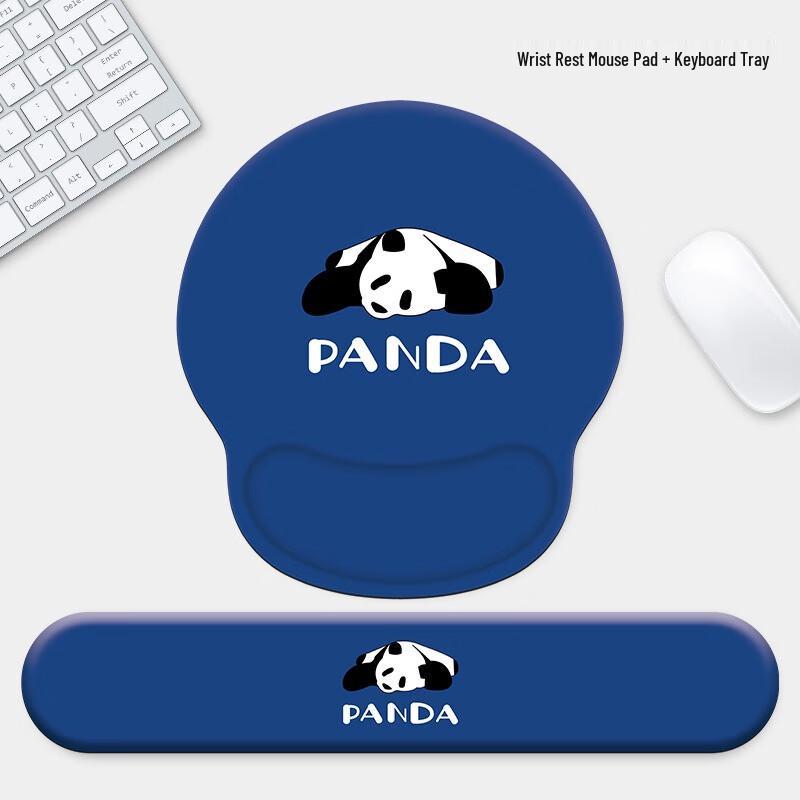 

Panda Blue Ergonomic Mouse Pad & Keyboard Wrist Rest Set