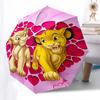 Lion King, Valentine's Day Themed Automatic Opening and Closing Umbrella, Brightly Colored 8-rib Portable Umbrella, Suitable for Men and Women, A Perf
