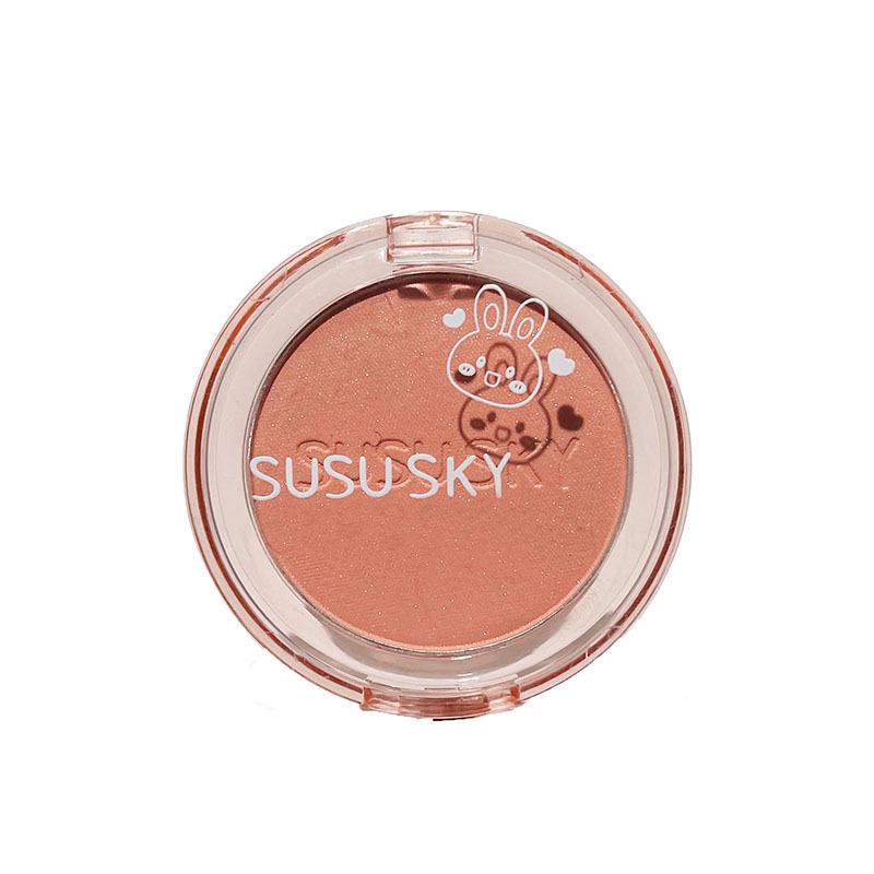 SUSUSKY Rabbit Pu Pu Blush: Purple, Blue, Peach Matte, Nude Dual Blush, Highlight & Contour.