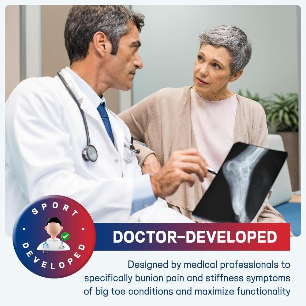 Neuer Reibungsschutz Zehentrenner Druckentlastung Hallux-Korrektor Großzehen-Richter für überlappende Großzehen