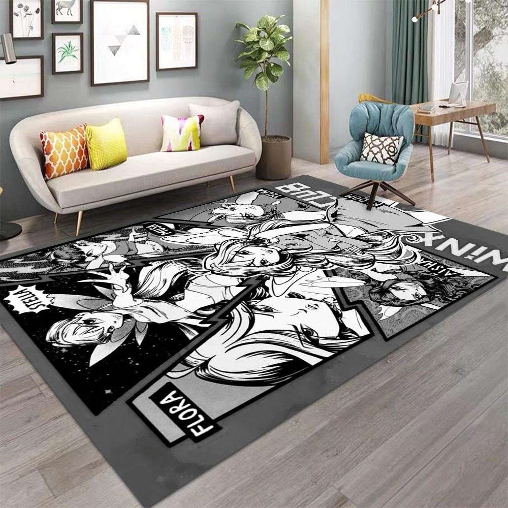 Niedlicher Cartoon-Teppich Faltbarer Abstrakter Bereichsteppich für Wohnzimmer und Schlafzimmer Vintage-inspirierter Raum Rote Matte Poster Heimdekoration