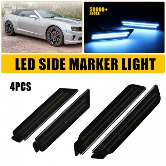 Flowing Amber White Red LED Blue Side Signal For Light 2010-2015 Chevy Camaro