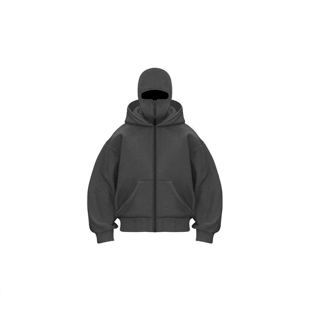 2025 Men's Double-Hooded Sweatshirt Jacket - New Spring Fashion, 250g