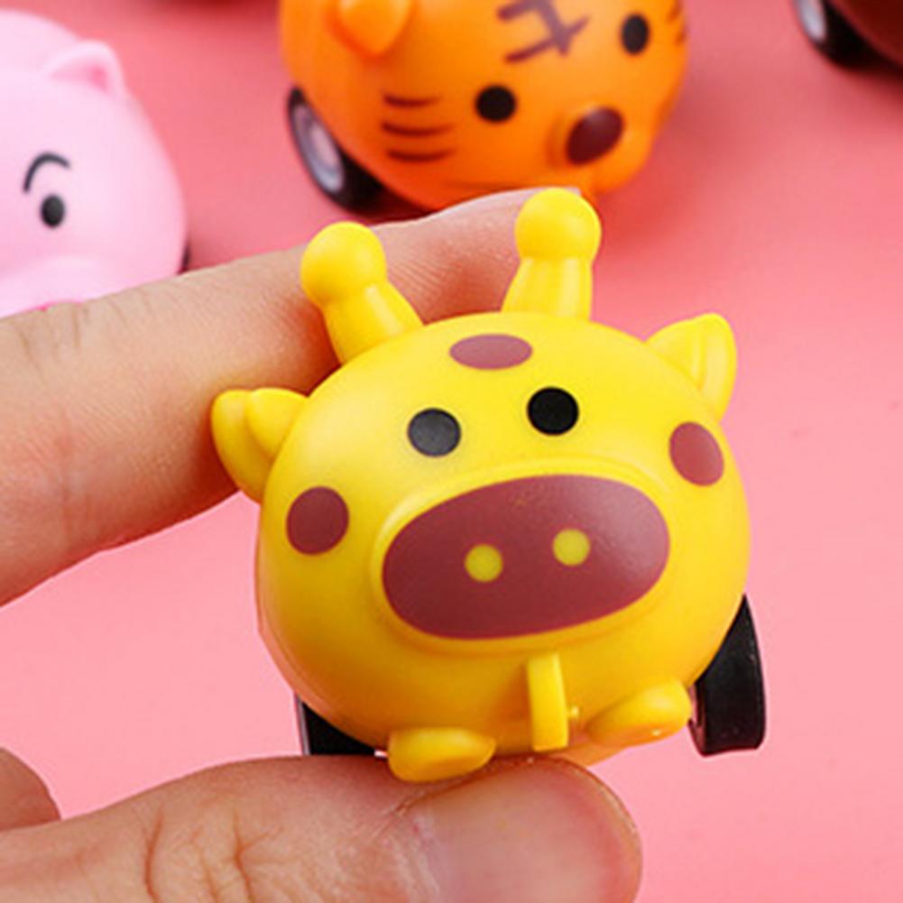 Cute Animal Pull Back Car Tiger Inertia Car Toys For Children's Boys Girls Interesting Christmas New Year Kids Gifts Toys 1pcs