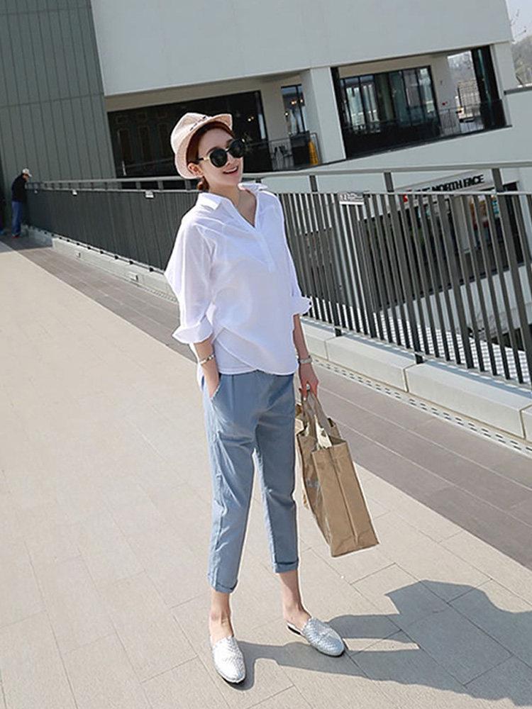 2026 New Spring-Autumn Maternity Base Layer Pants: Lightweight, Casual Wear for Pregnancy