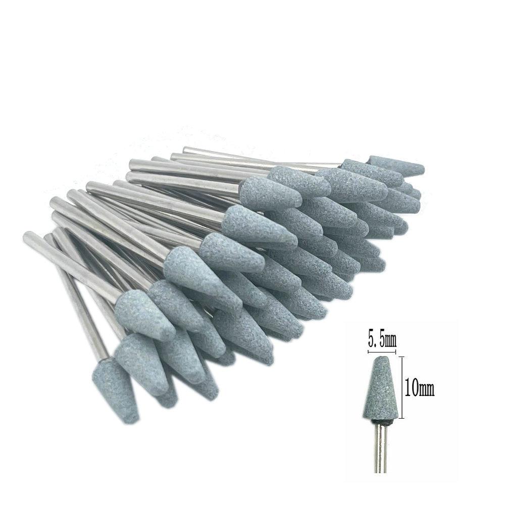 50pcs/set  Dental Stone Grinder Polisher Burs For Contouring Shaping Porcelain Dental Rotary Stone Polisher 2.35mm Shank