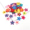 100Pcs Colorful Felt Flowers For Craft Clothing Embellishments Sewing Accessories 28mm Nonwoven Fabric Flower Sticker