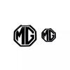 For MG Mulan Car Emblem Decorative Stickers For MG4 Mulan 2022-2025 Front and Rear Black Sticker Modified Parts q1