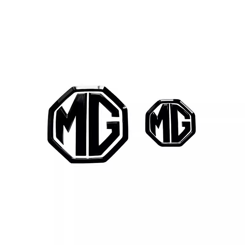 For MG Mulan Car Emblem Decorative Stickers For MG4 Mulan 2022-2025 Front and Rear Black Sticker Modified Parts q1