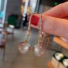 Pearl Earring for Women Gold Plating Ball Earrings Christmas Gift Irregular Design Zircon Earrings Bijoux Femme