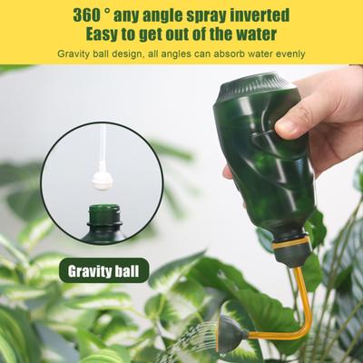 0.45L Watering Can for Seedlings Squeeze Bottle with Removable Shower Head Succulent Watering Bottle for House Plants
