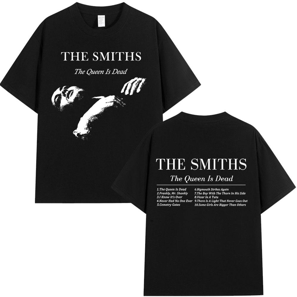 

The Smiths The Queen Is Dead Футболка 1980-х Инди, Моррисси X Футболка Винтаж Панк-рок Формирование Хлопковая футболка Уличная одежда S