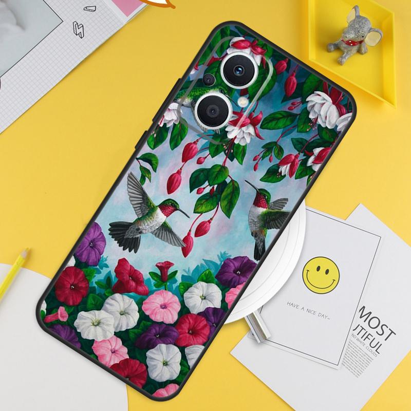 Hummingbird For OPPO Reno 13F 11F 12F 14F 10 11 12 13 14 Pro 8T 7 8 Lite OPPO Find X8 X6 X5 X9 Pro Case