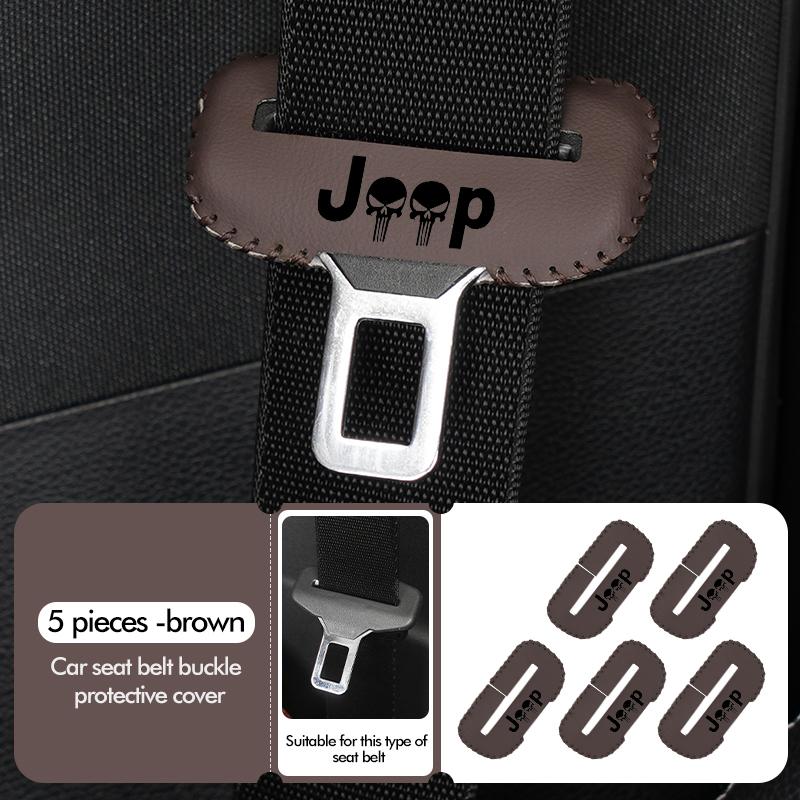 Car Seat Belt Buckle Anti-scratch Protector Cover Safety Seatbelt Lock Buckle Plug Covers For Jeep Cherokee Wrangler JK AJV1