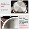 New Mini Ramen Pot with Lid Gold Plated Soup Pot Multifunction Stainless Steel Hot Pot Camping Cookware