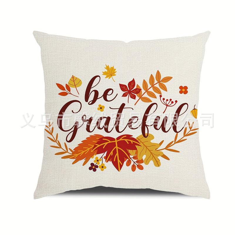 Autumn Pumpkin Pattern Pillowcases - Decorative Throw Cushion Covers