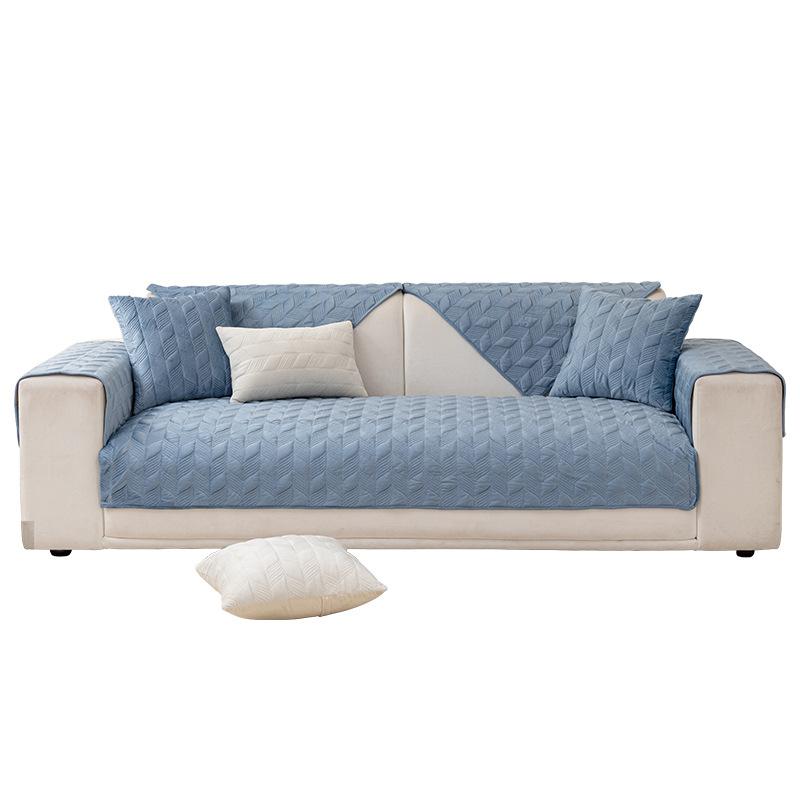 Sofa Cushion Four Seasons Sofa Cushion Non-Slip Sofa Cover Simple Solid Color Light Luxury