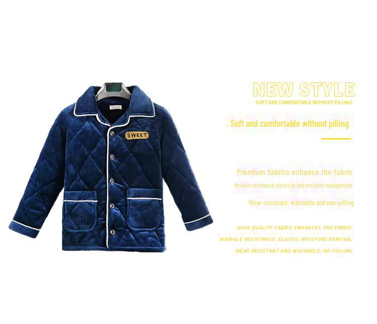 Extra dicker Winterflanell-Pyjama für Jungen - Warmer Einteiler für mittlere und große Kinder