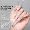 Coffin Shape Sandwich Nail Forms Ultra-Thin False Nails Nail Tips  for Profional Use In Nail Salons