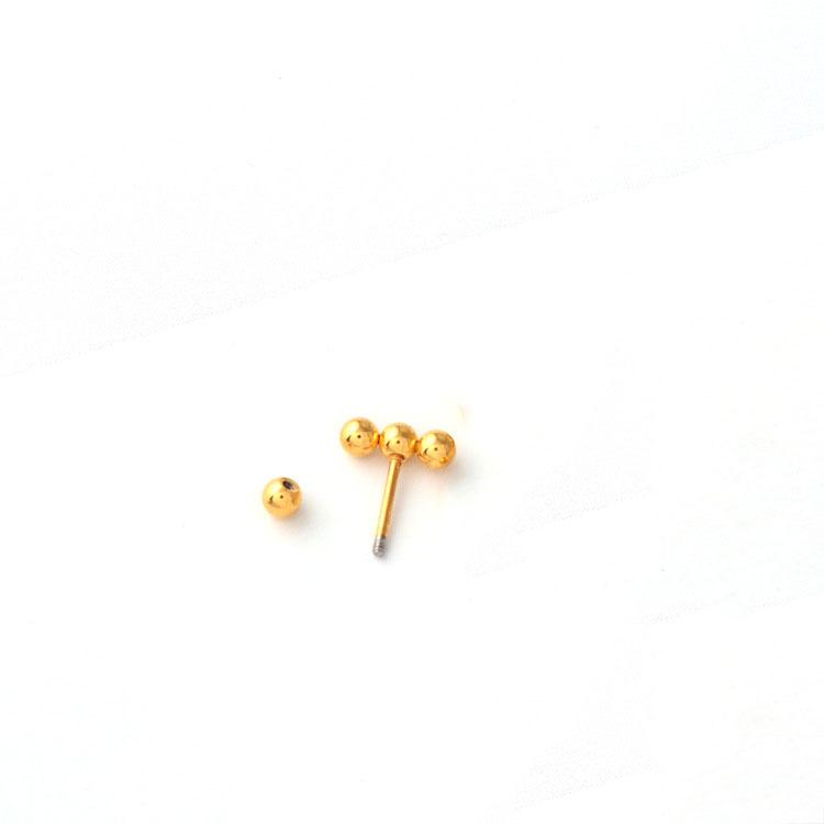 1pcs New Style Stainless Steel Ear Piercing Cz Stud Earrings Snake Moon Round Ball Arc Cartilage Helix Conch Screw Back Earring